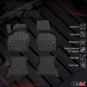 Volkswagen GTI Floor Mat - Omac - Premium TPE - Black - '07-'14